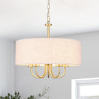 5-Light Modern Semi Flush Mount Ceiling Light for Dining Room Bedrooms Living Room - N/A