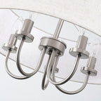 5-Light Modern Semi Flush Mount Ceiling Light for Dining Room Bedrooms Living Room - N/A