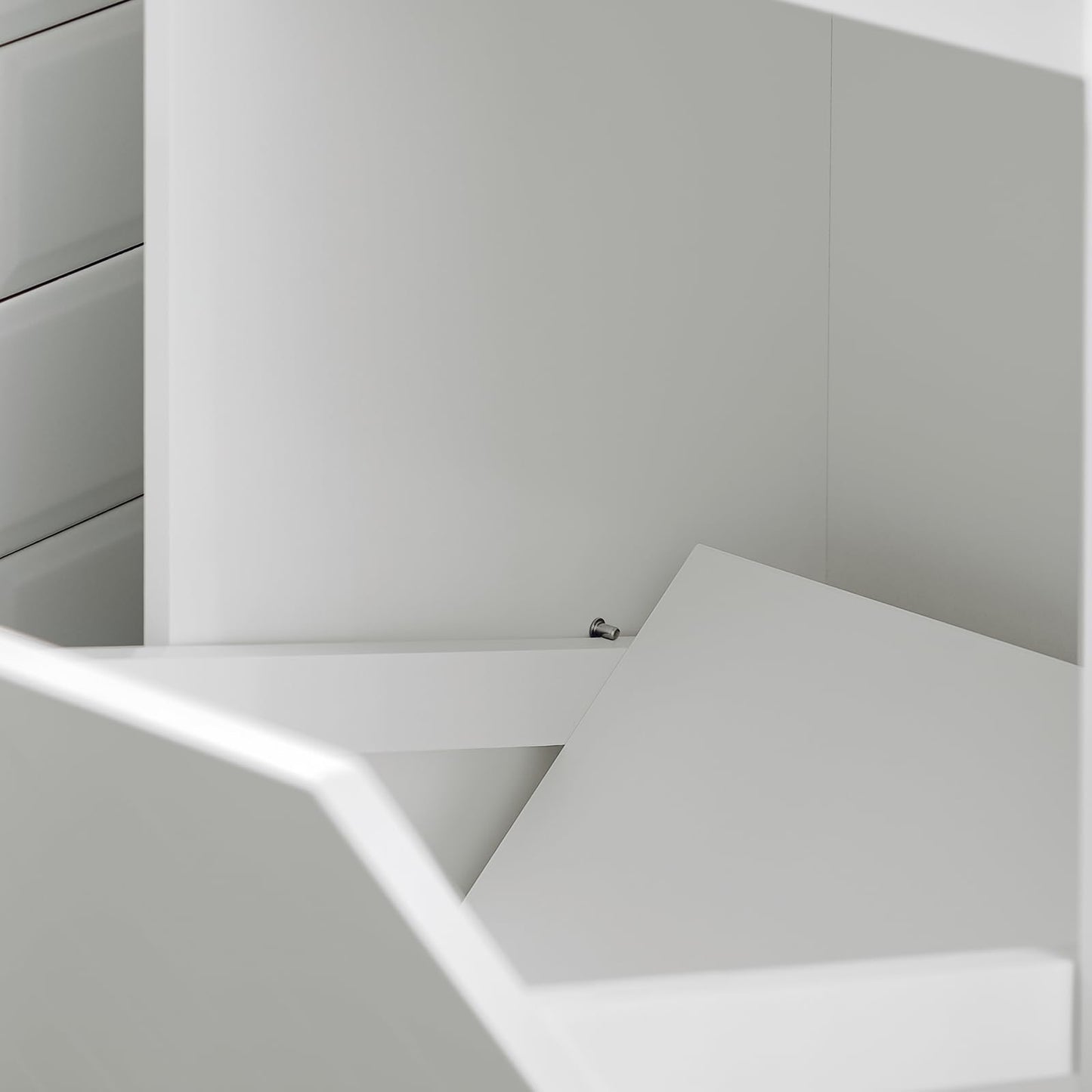 SoBuy BZR110-W, Armoire à linge, Coffre à linge, Armoire de rangement pour salle de bain