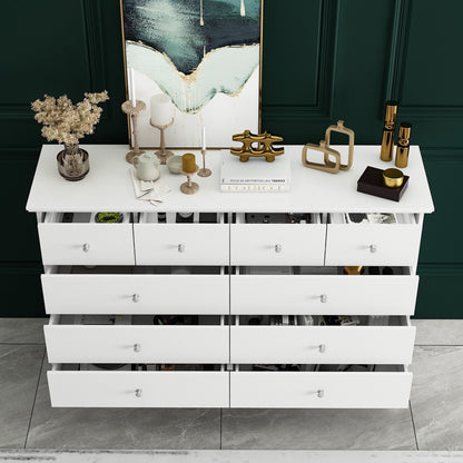 55.1 Wide Double Bedroom Dresser with Storage Drawers