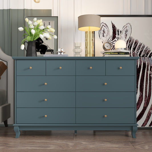 55.1 Wide Double Bedroom Dresser with Storage Drawers