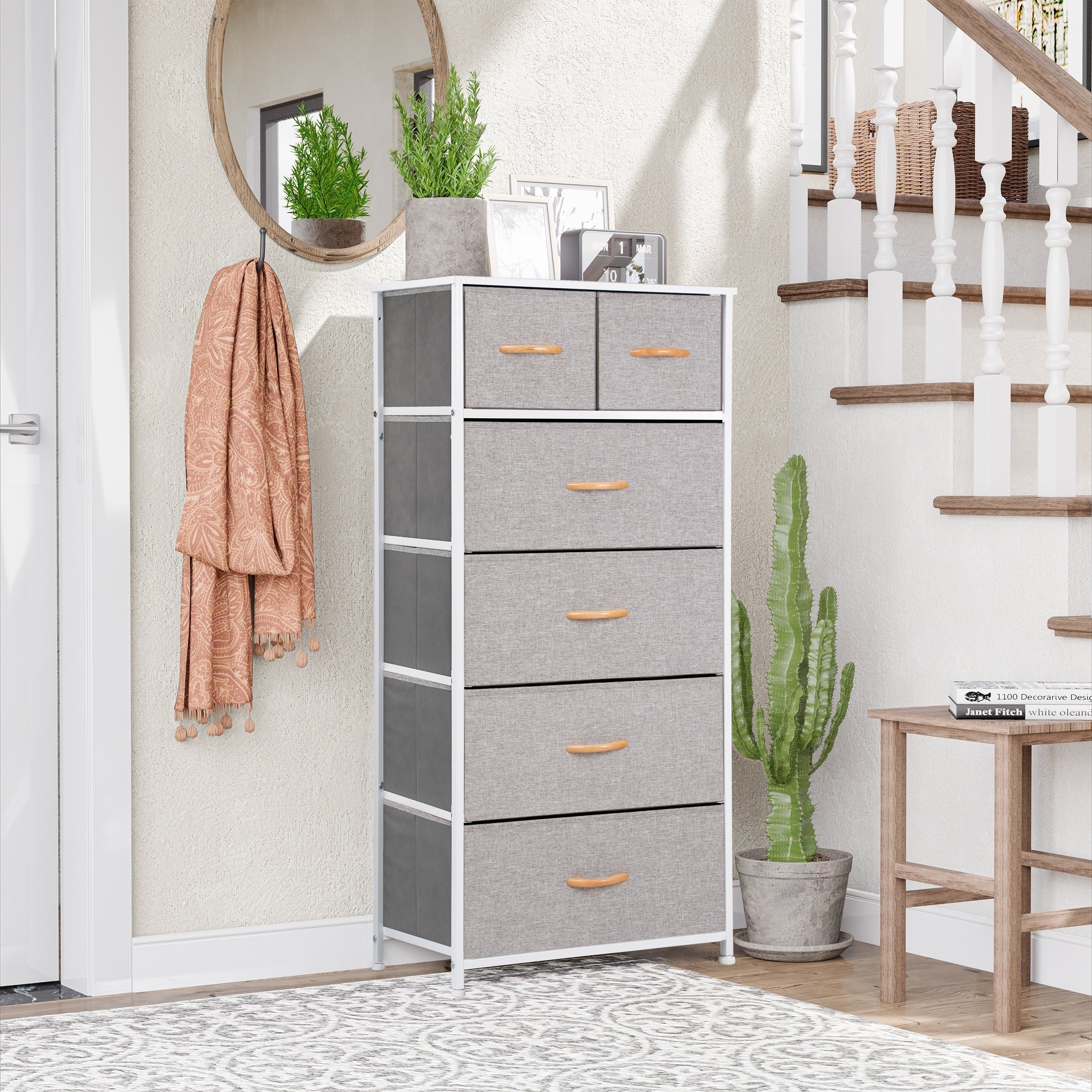 6-drawer Chest Vertical Dresser Storage Tower by Crestlive Products