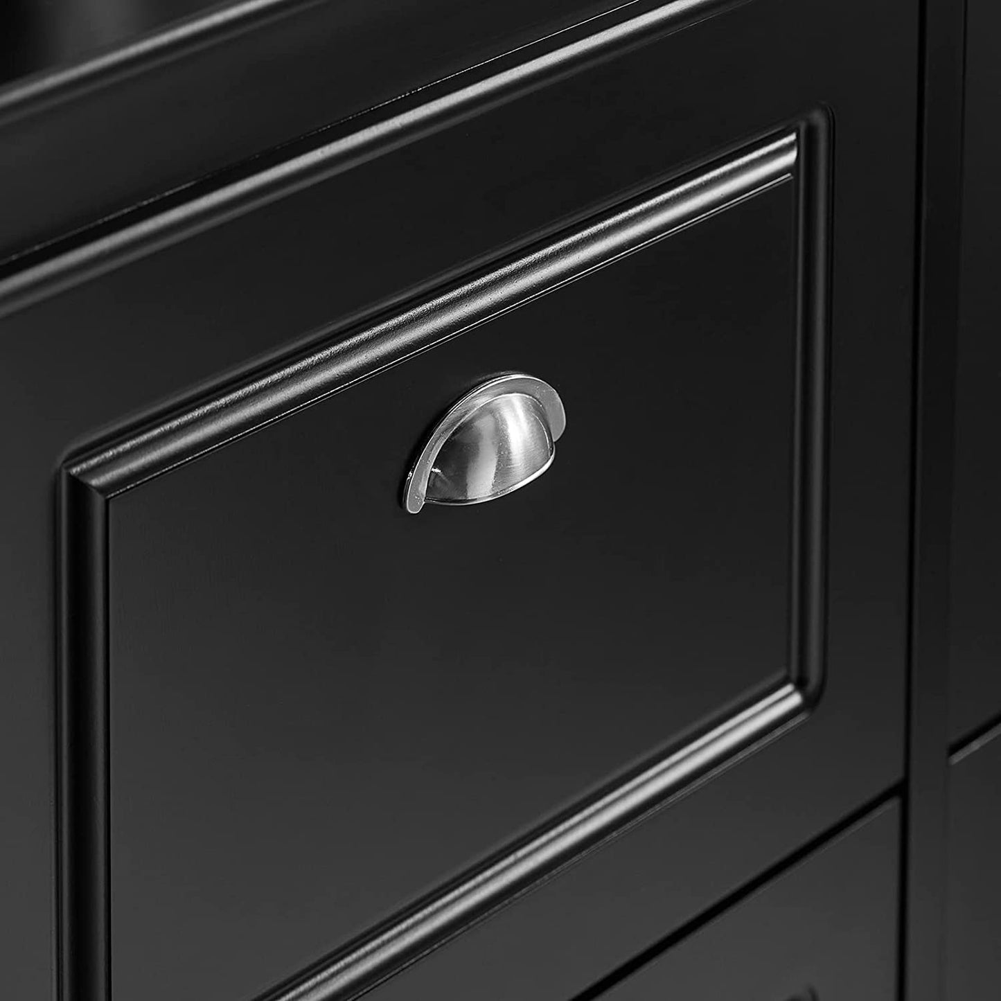 SoBuy FSR79-SCH, Meuble à chaussures à 4 tiroirs, noir