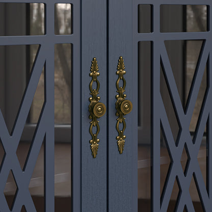 63 Vintage Style Wood Kitchen Accent Buffet Sideboard Cabinet - 63 in Width