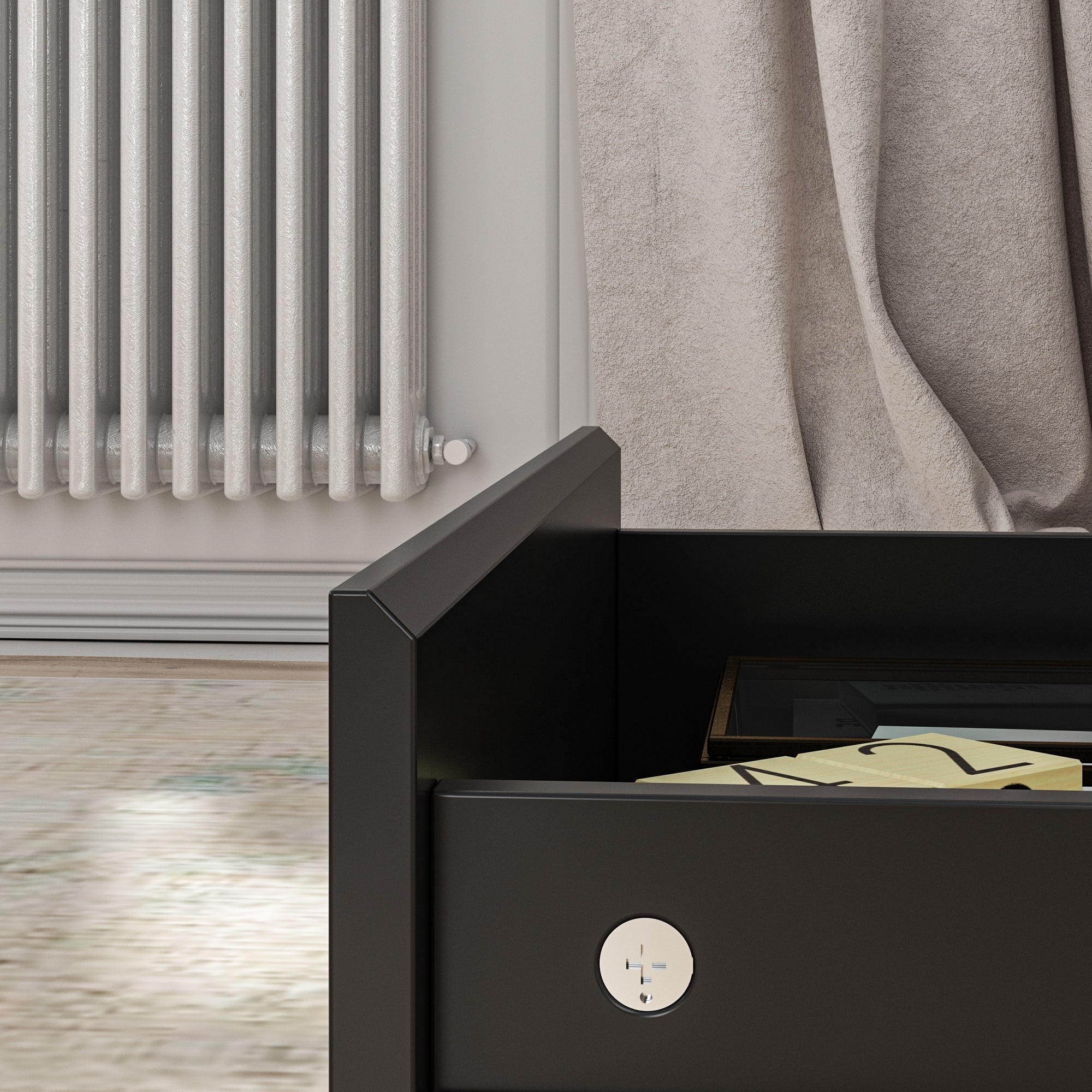 63W 9 Drawer Dresser Accent Dresser for Living Room Bedroom Chest