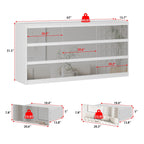 63W 9 Drawer Dresser Accent Dresser for Living Room Bedroom Chest