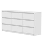 63W 9 Drawer Dresser Accent Dresser for Living Room Bedroom Chest