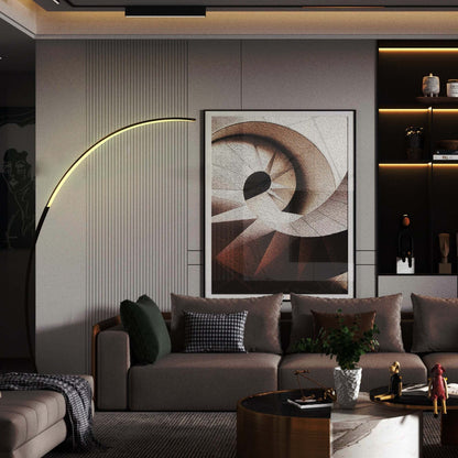 69 Dimmable LED Arched/Arc Floor Lamp - RGBW - N/A