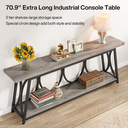 70.9 inch Extra Long Console Table Sofa Accent Table for Living Room