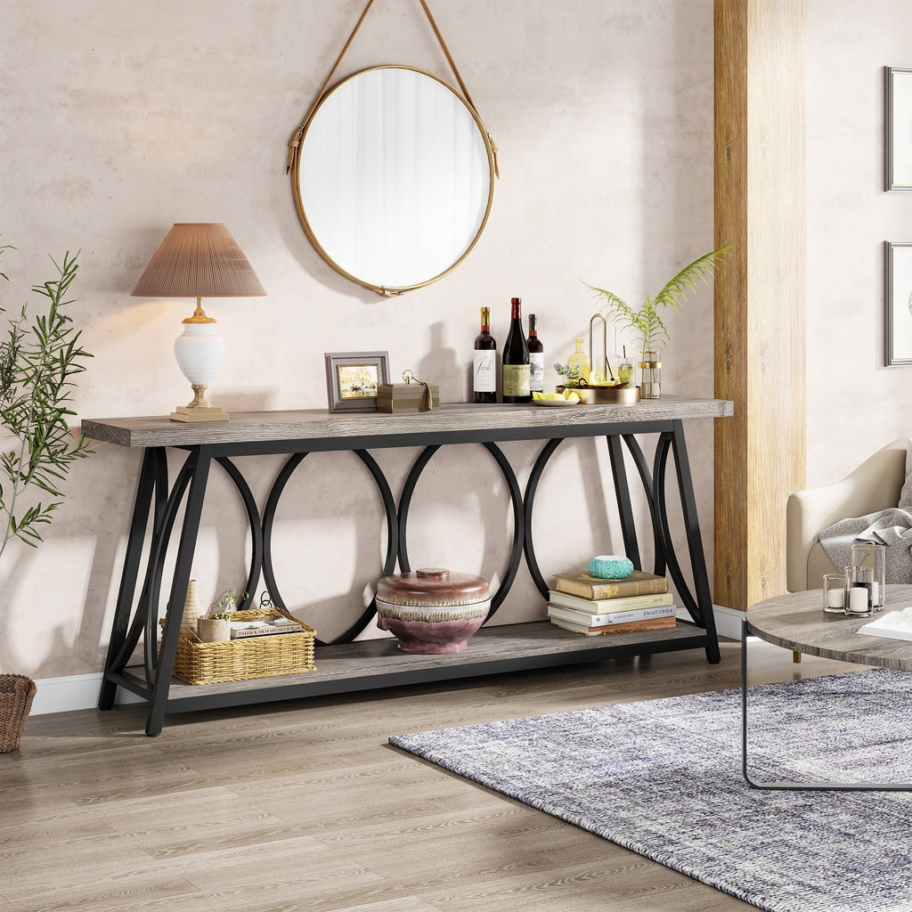 70.9 inch Extra Long Console Table Sofa Accent Table for Living Room
