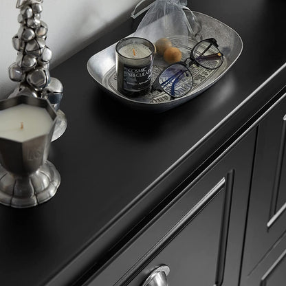 SoBuy FSR79-SCH, Meuble à chaussures à 4 tiroirs, noir