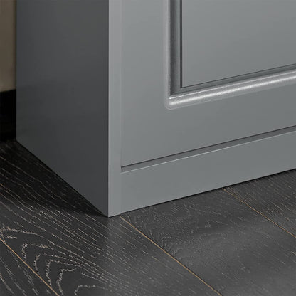 SoBuy FSR82-K-HG, Meuble à chaussures, Banc à chaussures d'entrée avec tiroir rabattable et coussin d'assise, Gris