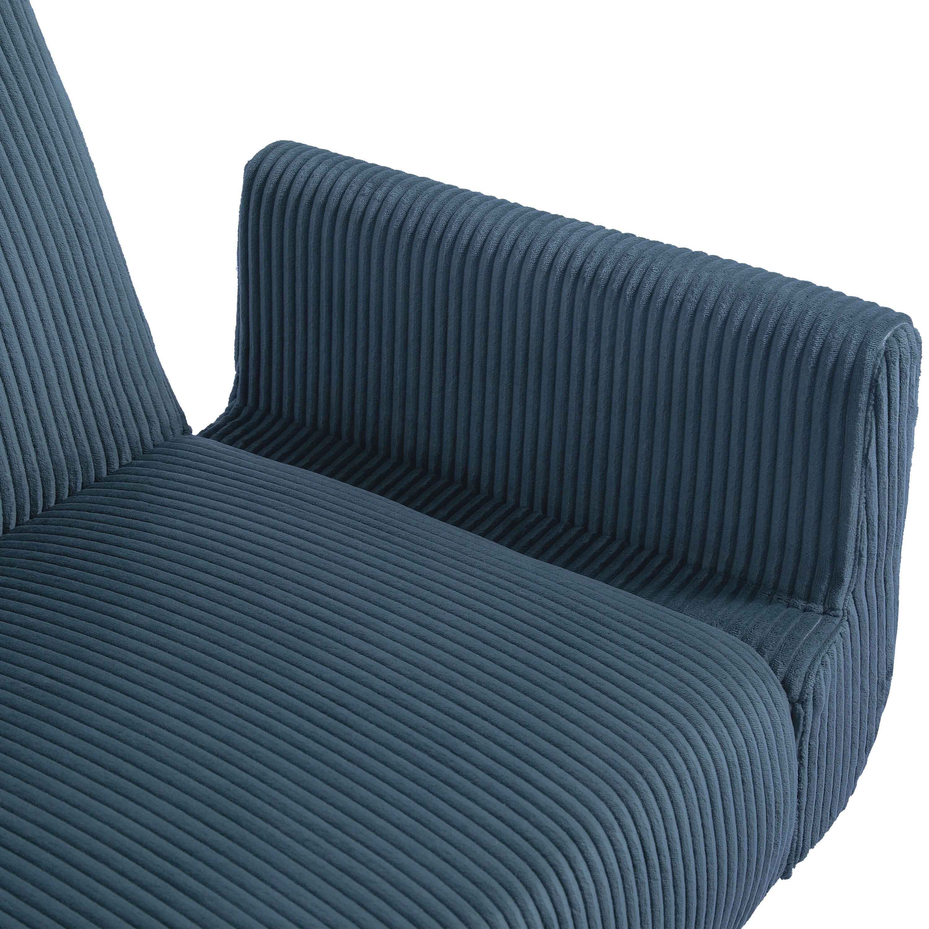 73 W Upholstered Corduroy Convertible Sleeper Sofa Bed with Pillows