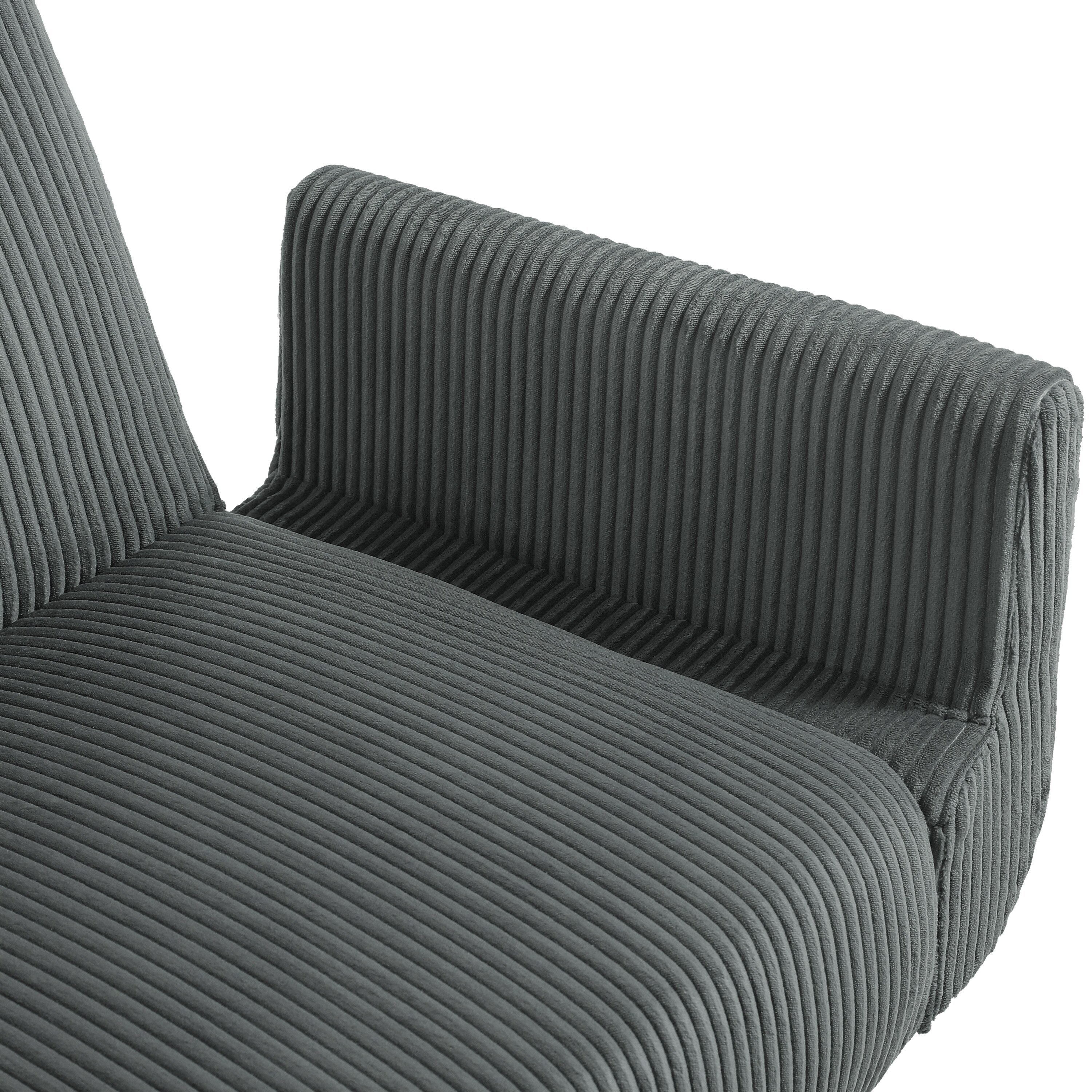 73 W Upholstered Corduroy Convertible Sleeper Sofa Bed with Pillows