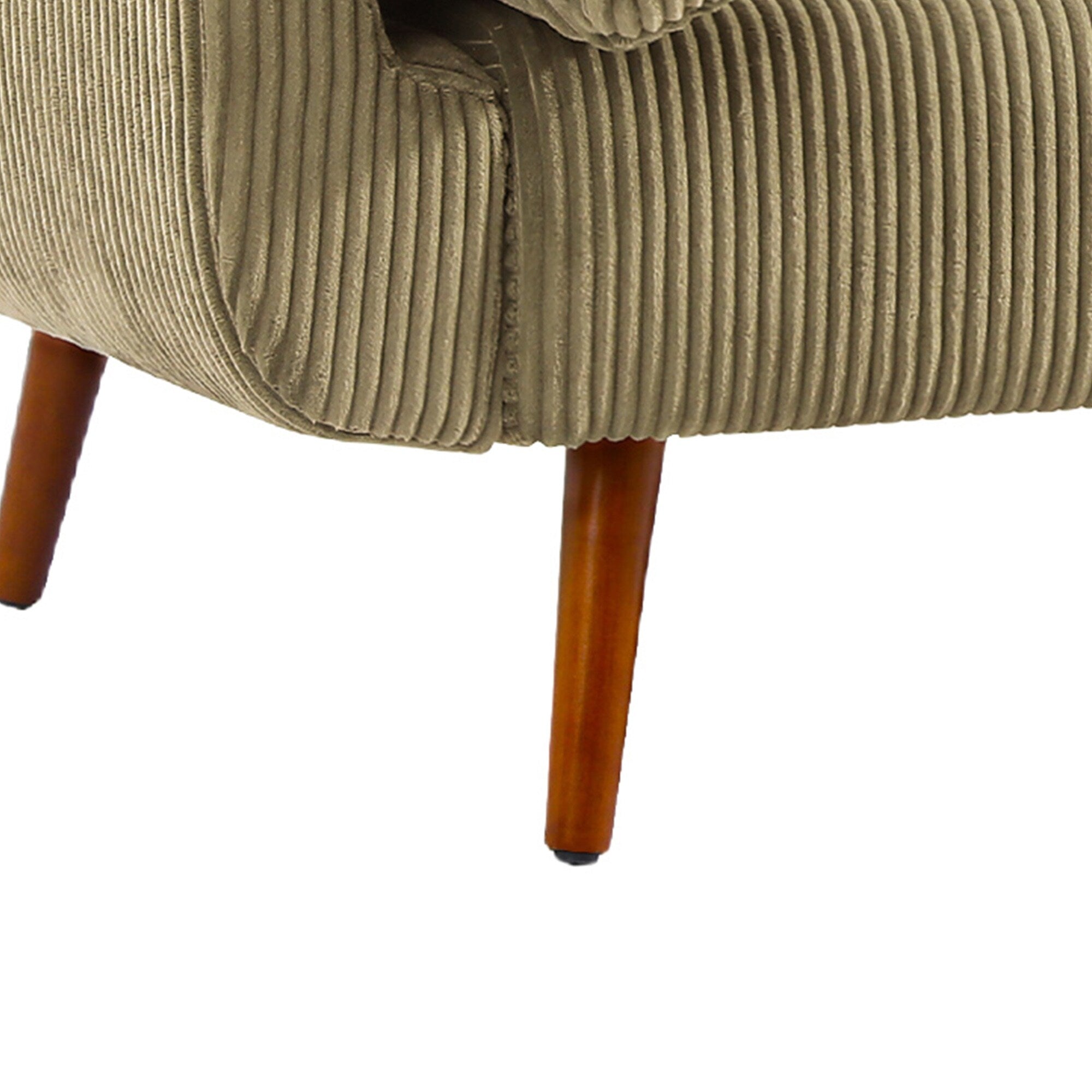 73 W Upholstered Corduroy Convertible Sleeper Sofa Bed with Pillows
