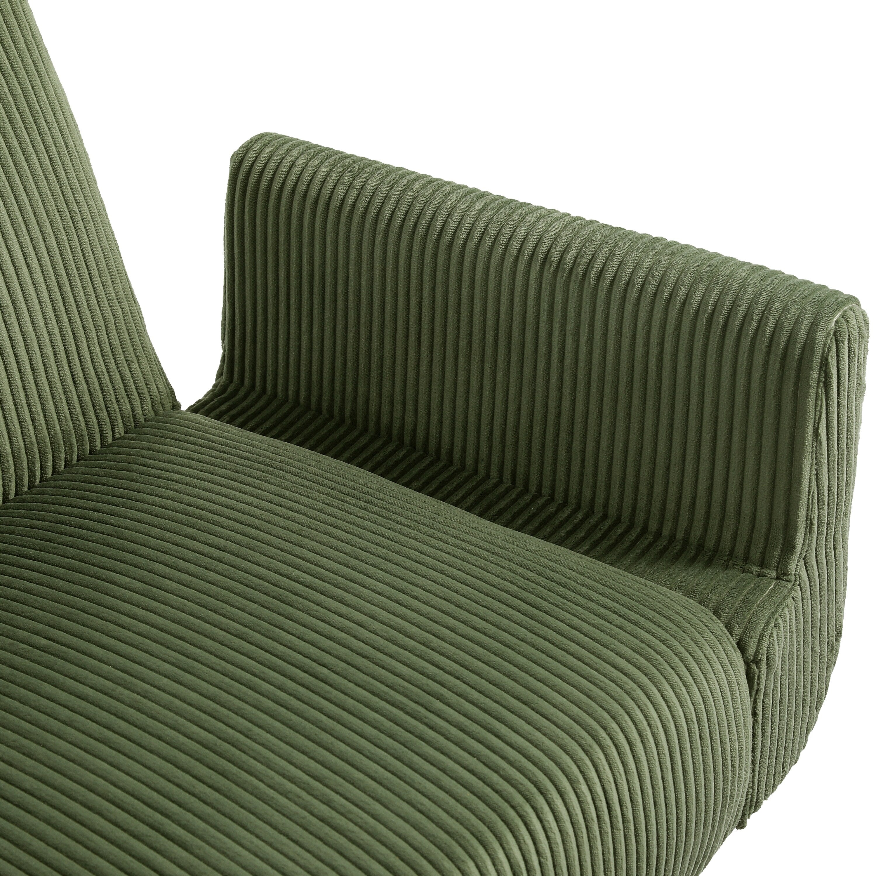 73 W Upholstered Corduroy Convertible Sleeper Sofa Bed with Pillows