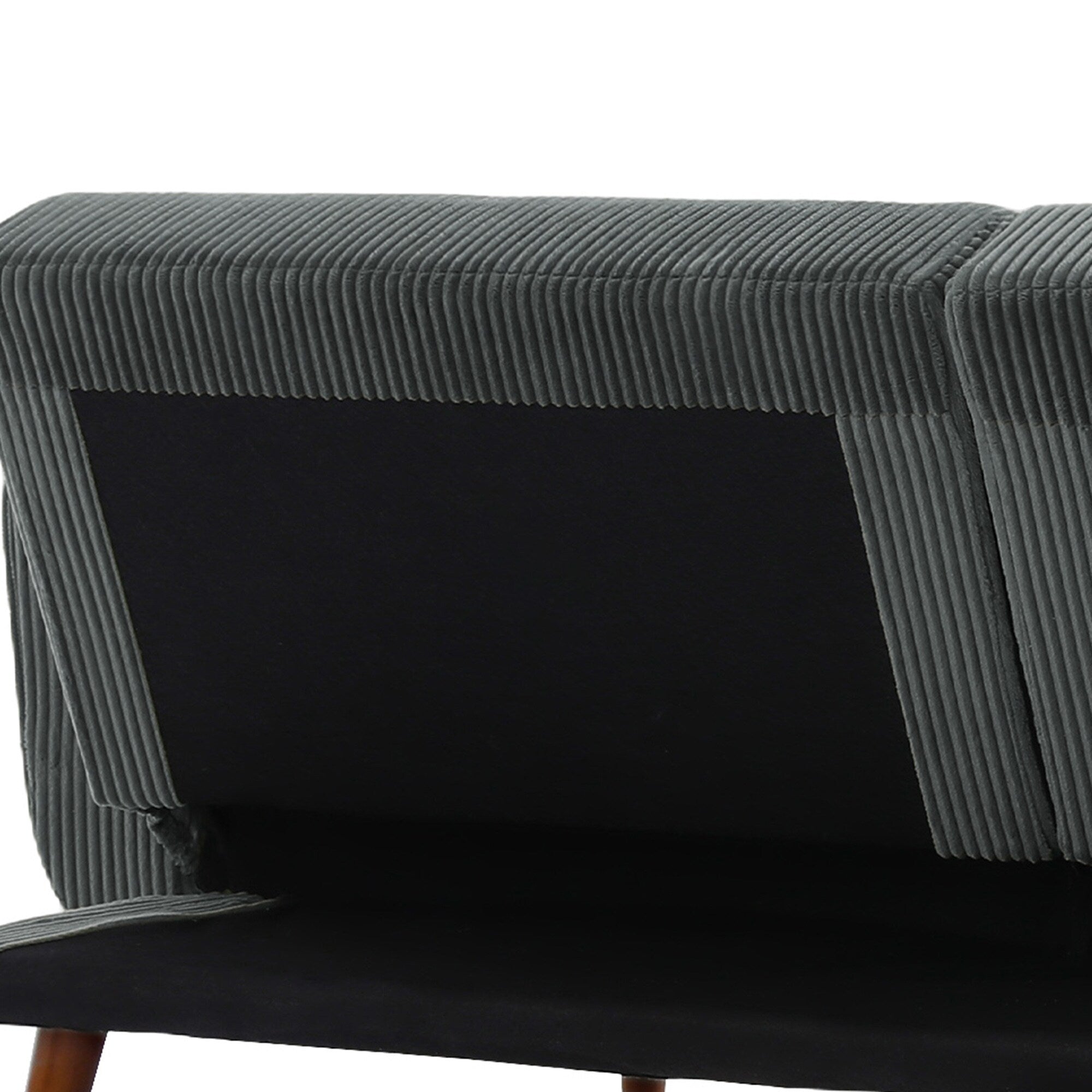 73 W Upholstered Corduroy Convertible Sleeper Sofa Bed with Pillows