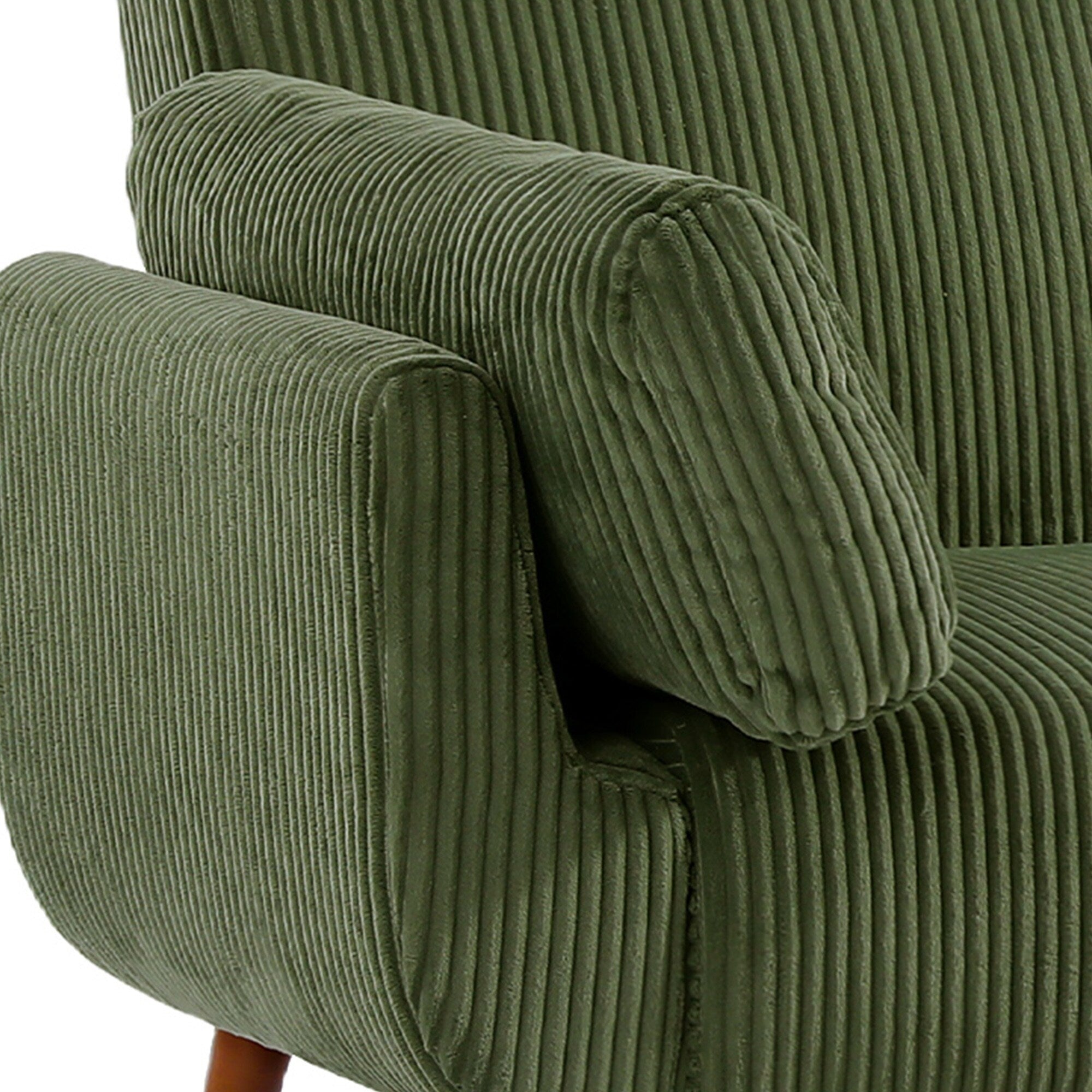 73 W Upholstered Corduroy Convertible Sleeper Sofa Bed with Pillows