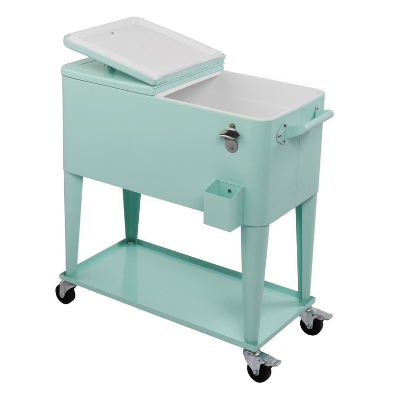 80QT Iron Spray Cooler with Shelf
