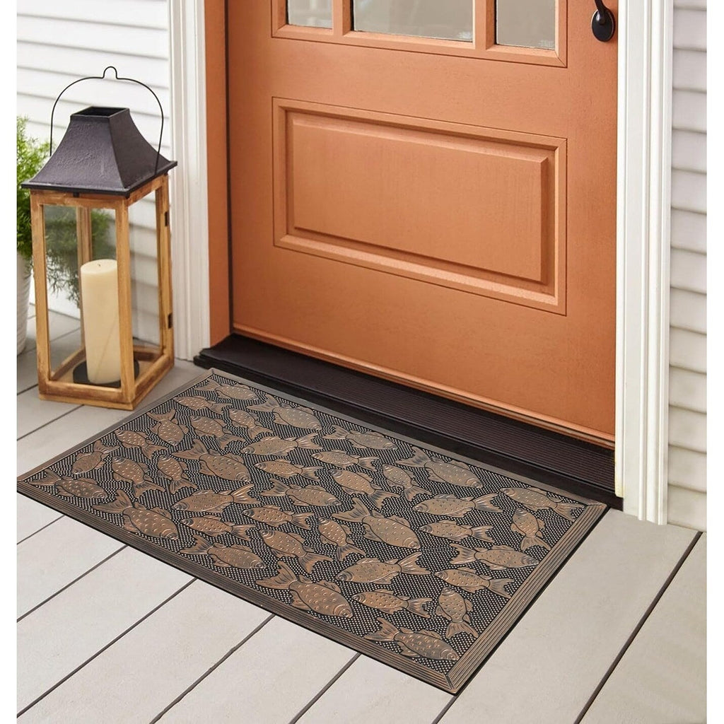 A1HC Rubber Pin Welcome Door Mats, Hand Finished, Non-Slip Backing Rubber, Heavy Duty Floormats