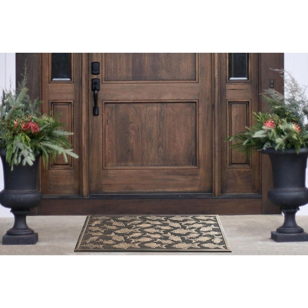 A1HC Rubber Pin Welcome Door Mats, Hand Finished, Non-Slip Backing Rubber, Heavy Duty Floormats