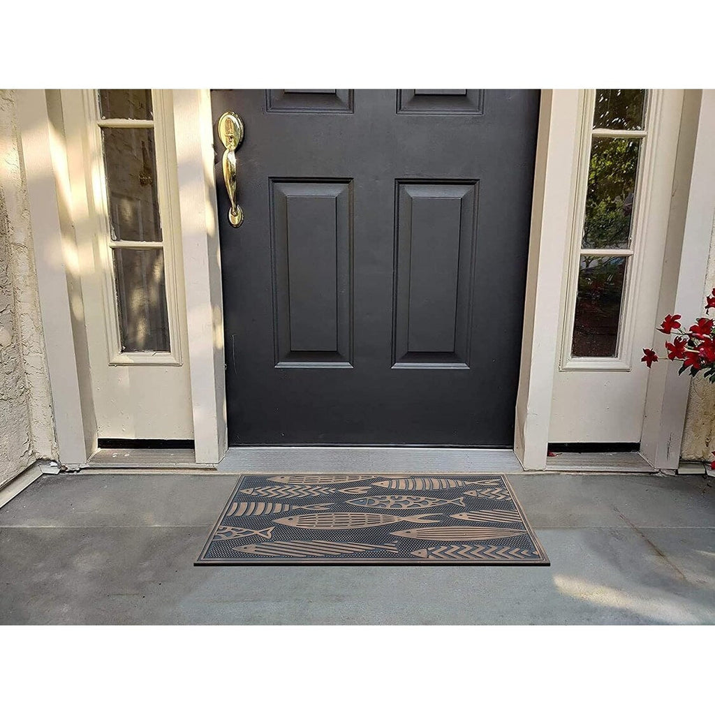 A1HC Rubber Pin Welcome Door Mats, Hand Finished, Non-Slip Backing Rubber, Heavy Duty Floormats