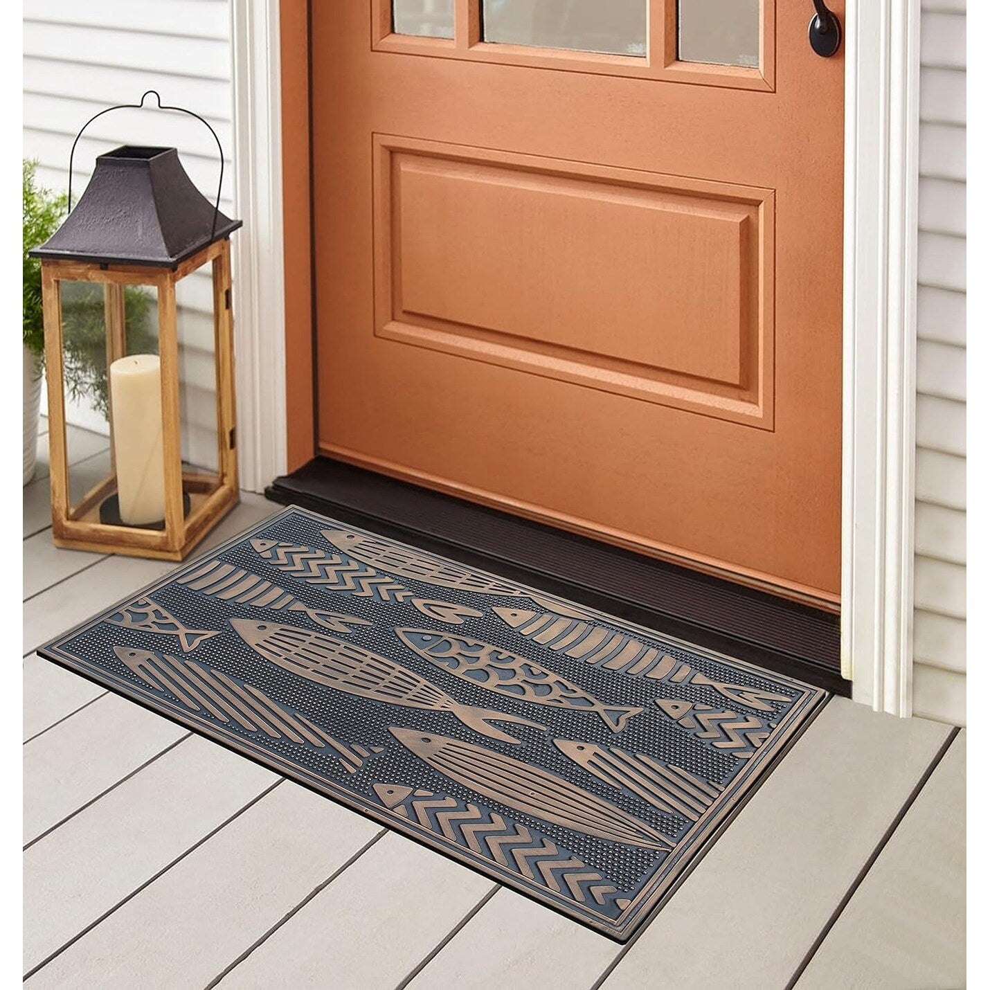 A1HC Rubber Pin Welcome Door Mats, Hand Finished, Non-Slip Backing Rubber, Heavy Duty Floormats
