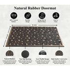 A1HC Rubber Pin Welcome Door Mats, Hand Finished, Non-Slip Backing Rubber, Heavy Duty Floormats