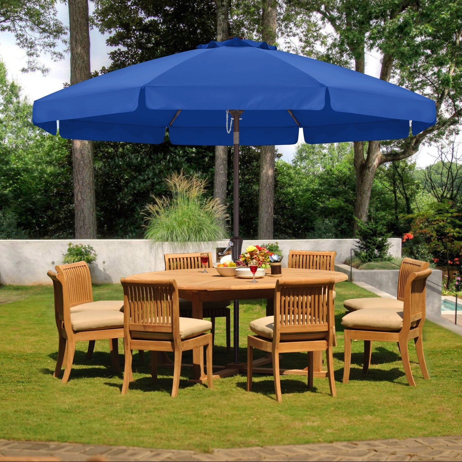 ABCCANOPY 9FT Outdoor Table Market Umbrella Tilt and Crank for Garden