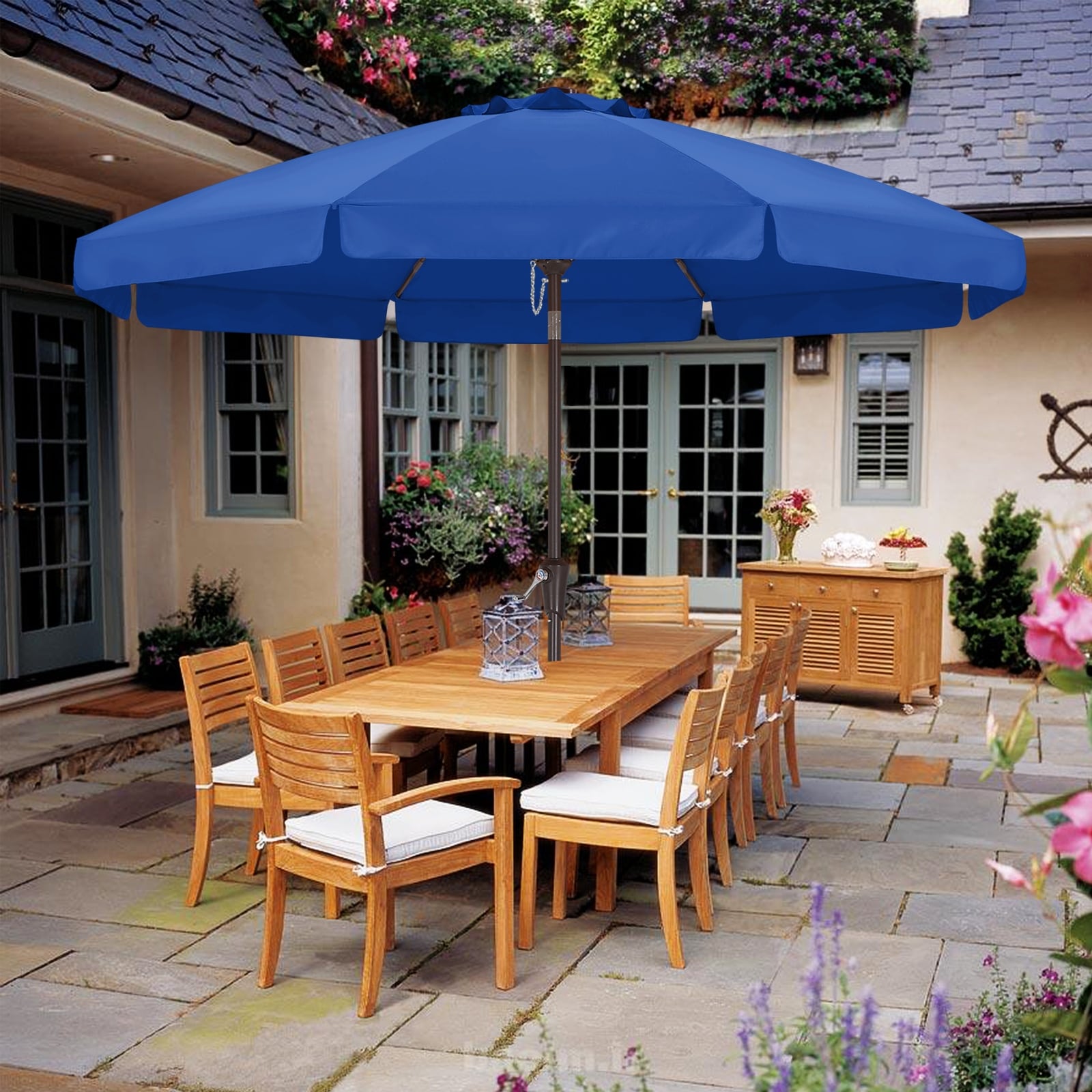 ABCCANOPY 9FT Outdoor Table Market Umbrella Tilt and Crank for Garden