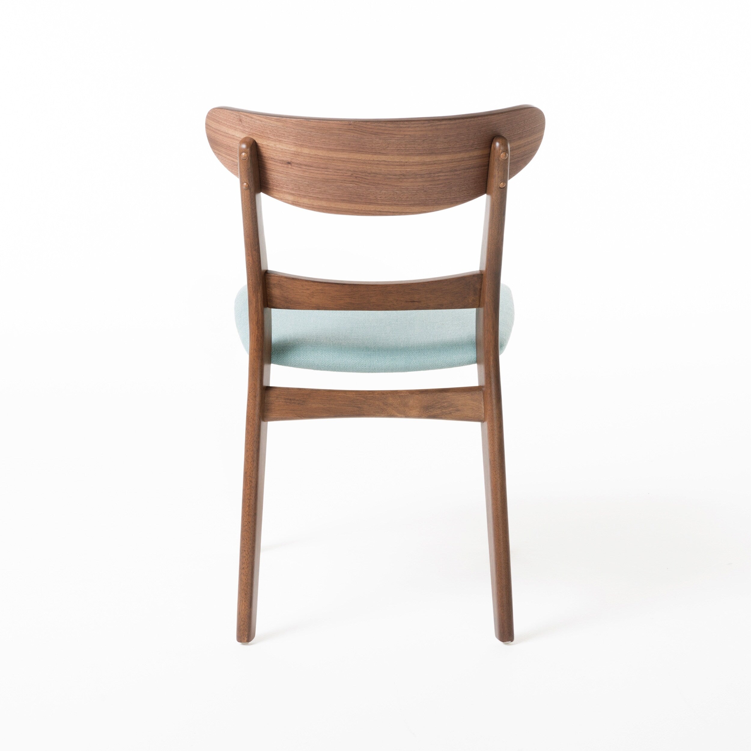Abrielle Mid-Century Modern Upholstered Rubberwood Dining Chair (Set of 2) by Christopher Knight Home