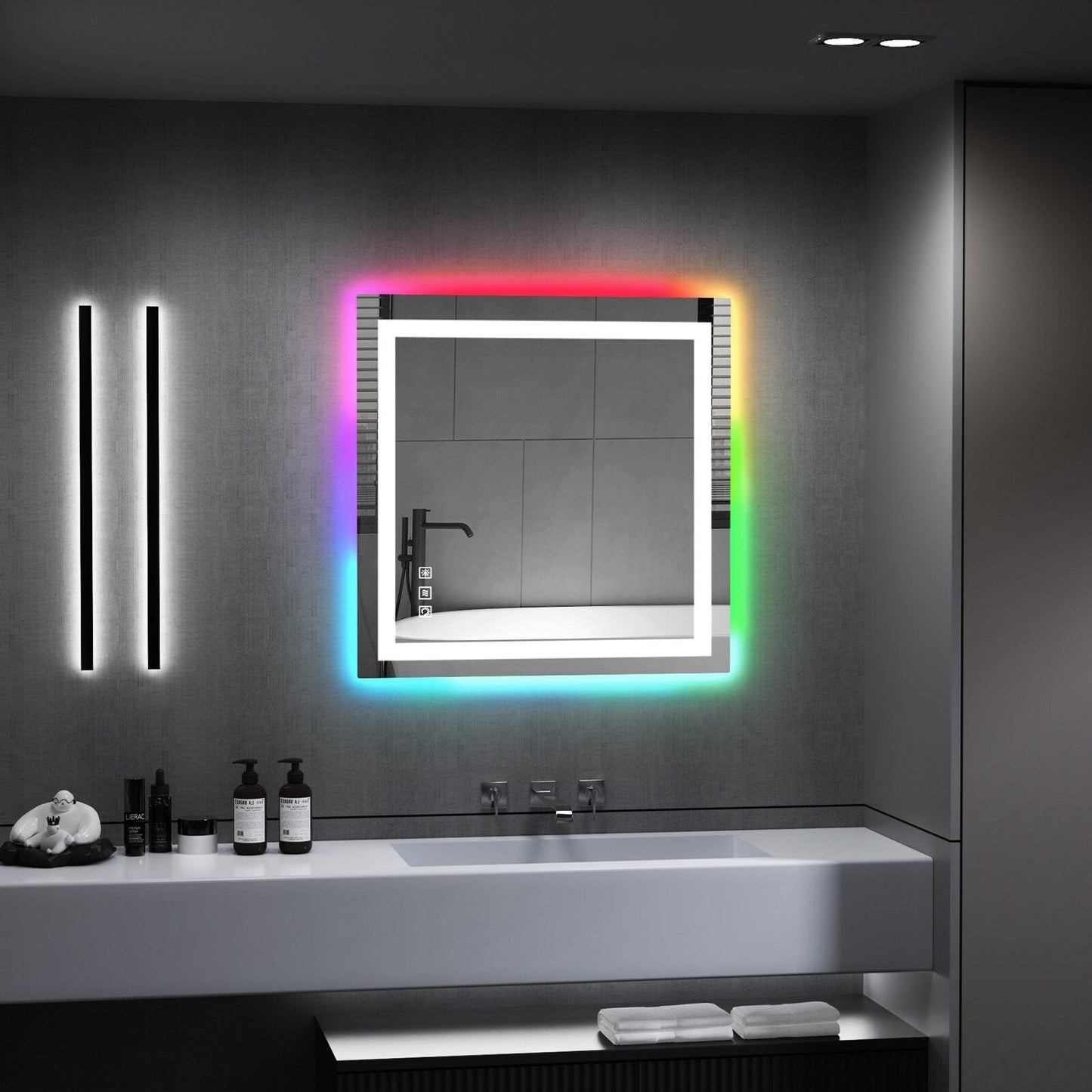 Anti-Fog RGB Backlit & LED Frontlit Bathroom Mirror