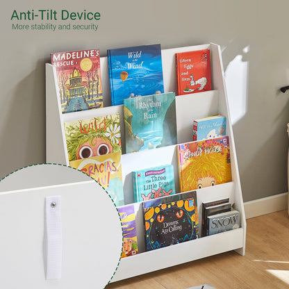 Étagère à journaux pour enfants SoBuy avec 4 étagères KMB32-W