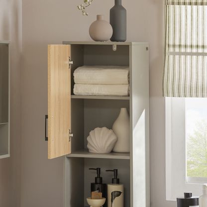 Armoire de salle de bain haute SoBuy, meuble de rangement pour salle de bain BZR131-NG