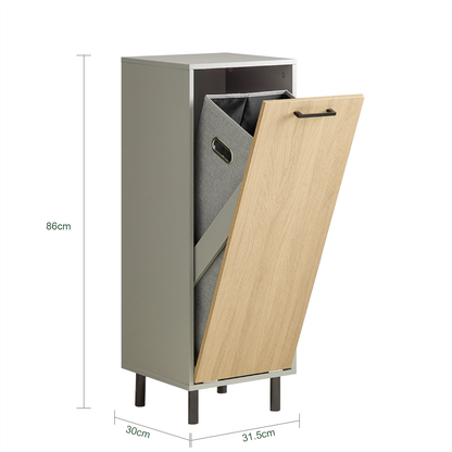 Armoire à linge basculante SoBuy avec panier à linge intégré BZR132-NG