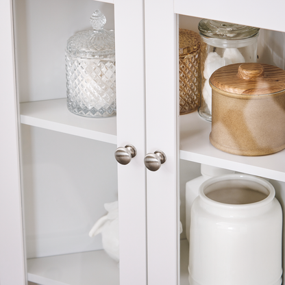 Armoire d'angle haute de salle de bain SoBuy, meuble de rangement pour salle de bain BZR145-W