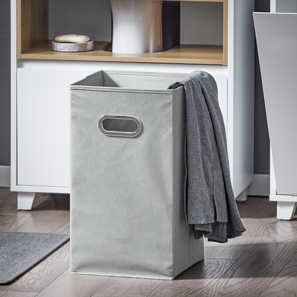 SoBuy Panier à linge de salle de bain, armoire de rangement pour buanderie BZR146-W