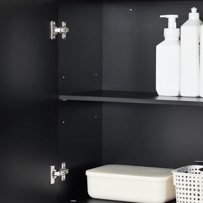 Armoire murale SoBuy à double porte pour cuisine et salle de bain, modèle BZR200-SCH