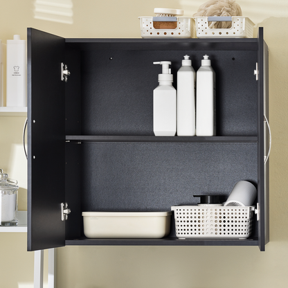 Armoire murale SoBuy à double porte pour cuisine et salle de bain, modèle BZR200-SCH