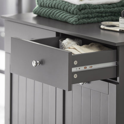 Armoire à linge SoBuy à 2 tiroirs et 2 portes avec paniers à linge BZR33-DG