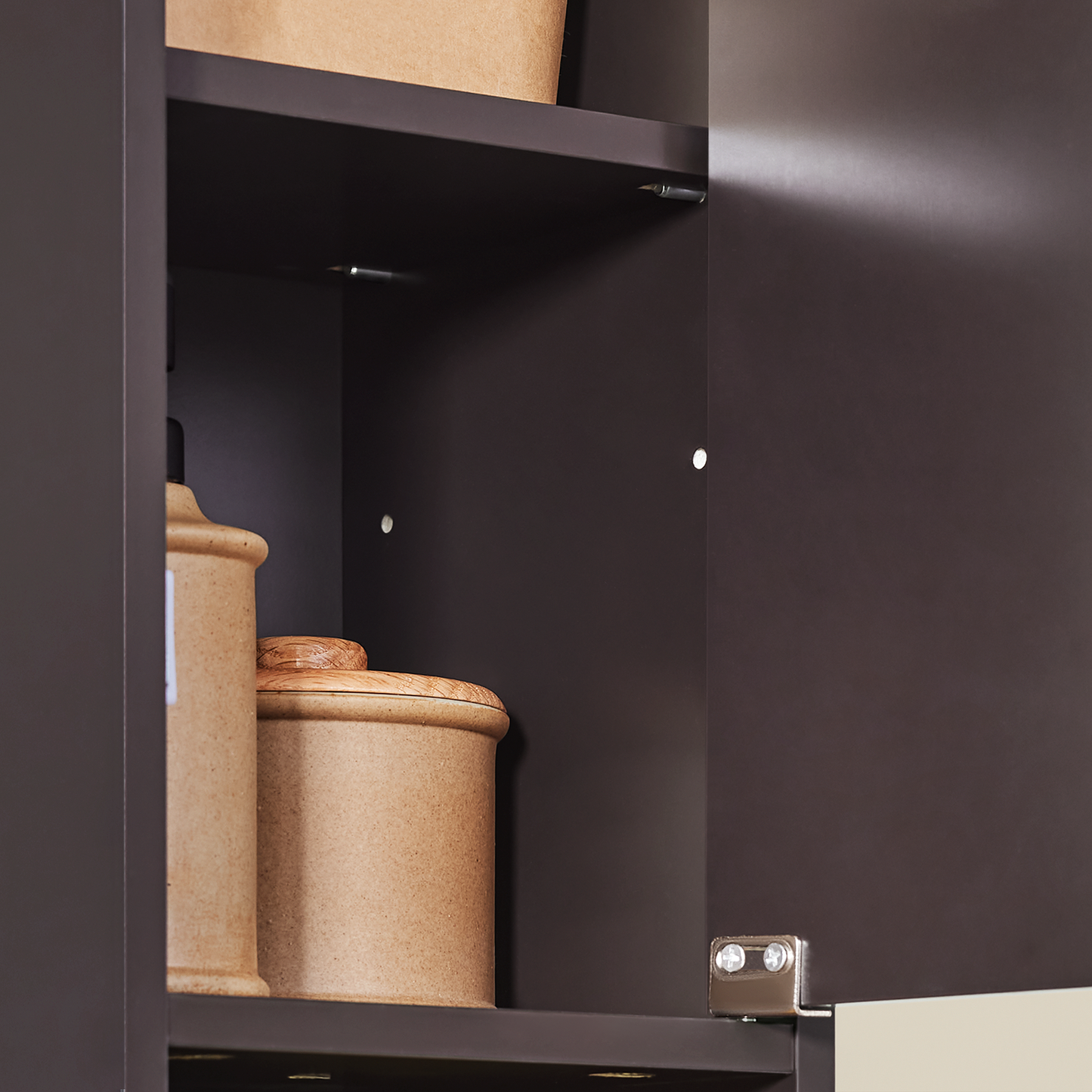 Armoire de salle de bain haute SoBuy, meuble de rangement pour salle de bain BZR34-BR