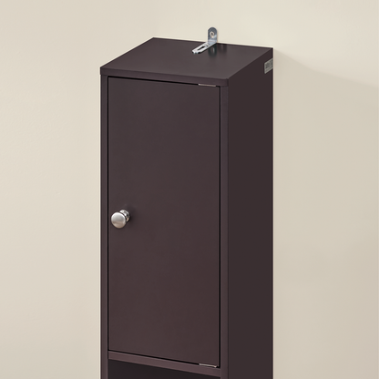 Armoire de salle de bain haute SoBuy, meuble de rangement pour salle de bain BZR34-BR
