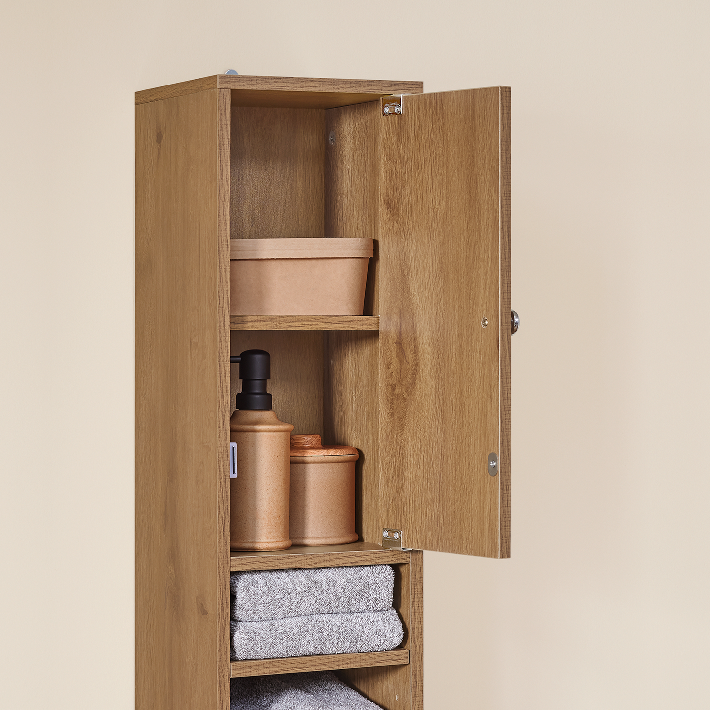 Armoire de salle de bain haute SoBuy BZR34-PF