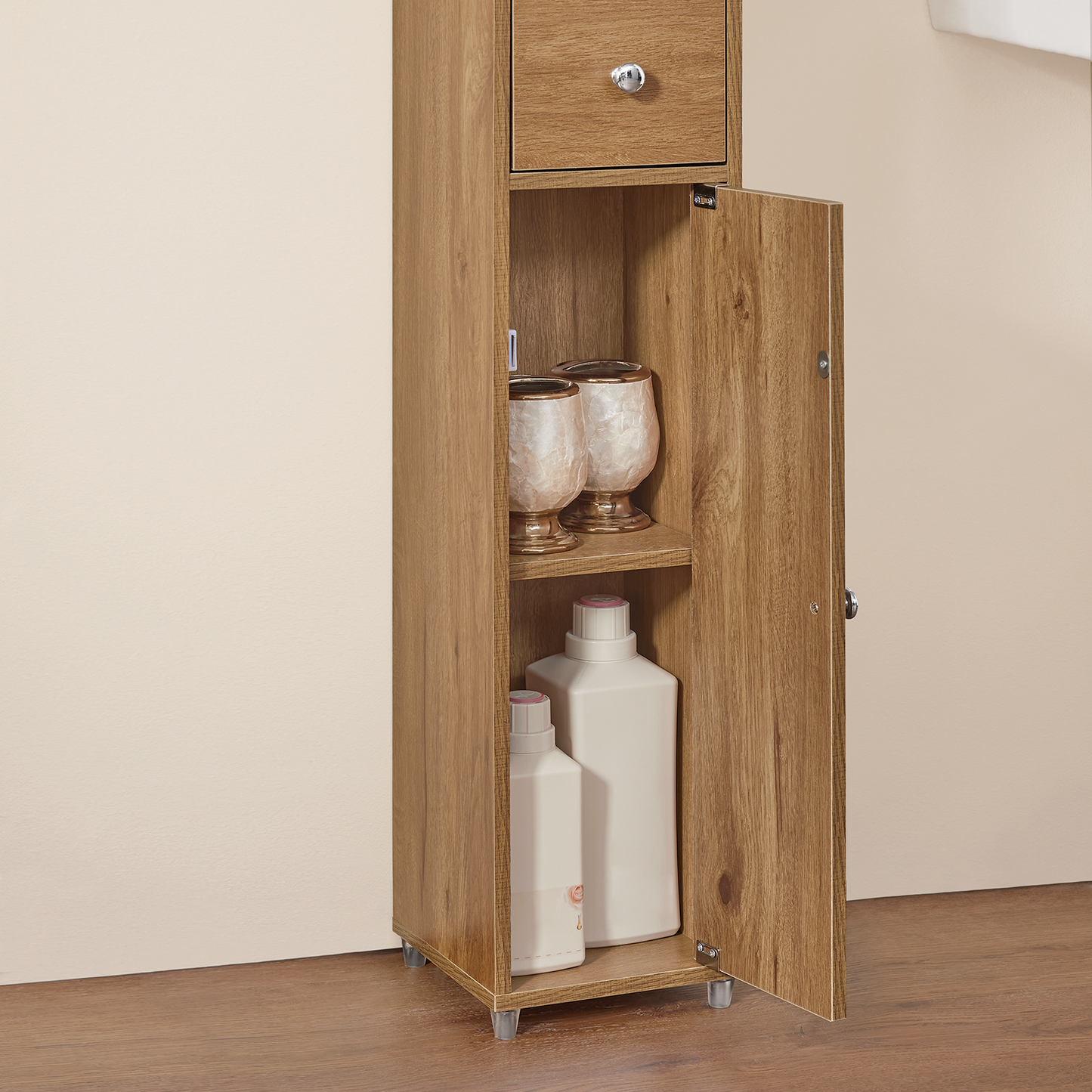 Armoire de salle de bain haute SoBuy BZR34-PF