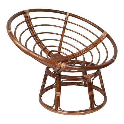Bali 42-inch Rattan Papasan Chair with Twill Cushion