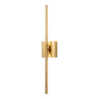 1-Light Black/ Gold/ Nickel Modern Long Linear Strip Wall Sconce Dimmable LED Bathroom Vanity Light