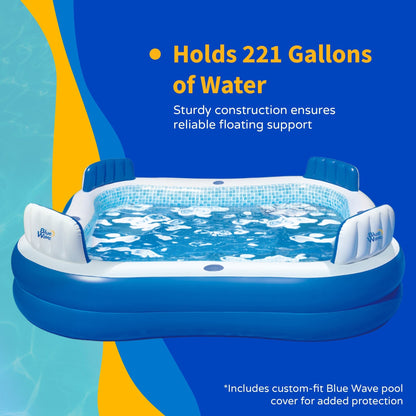 Blue Wave Premier Inflatable Pool with Cover - One-size