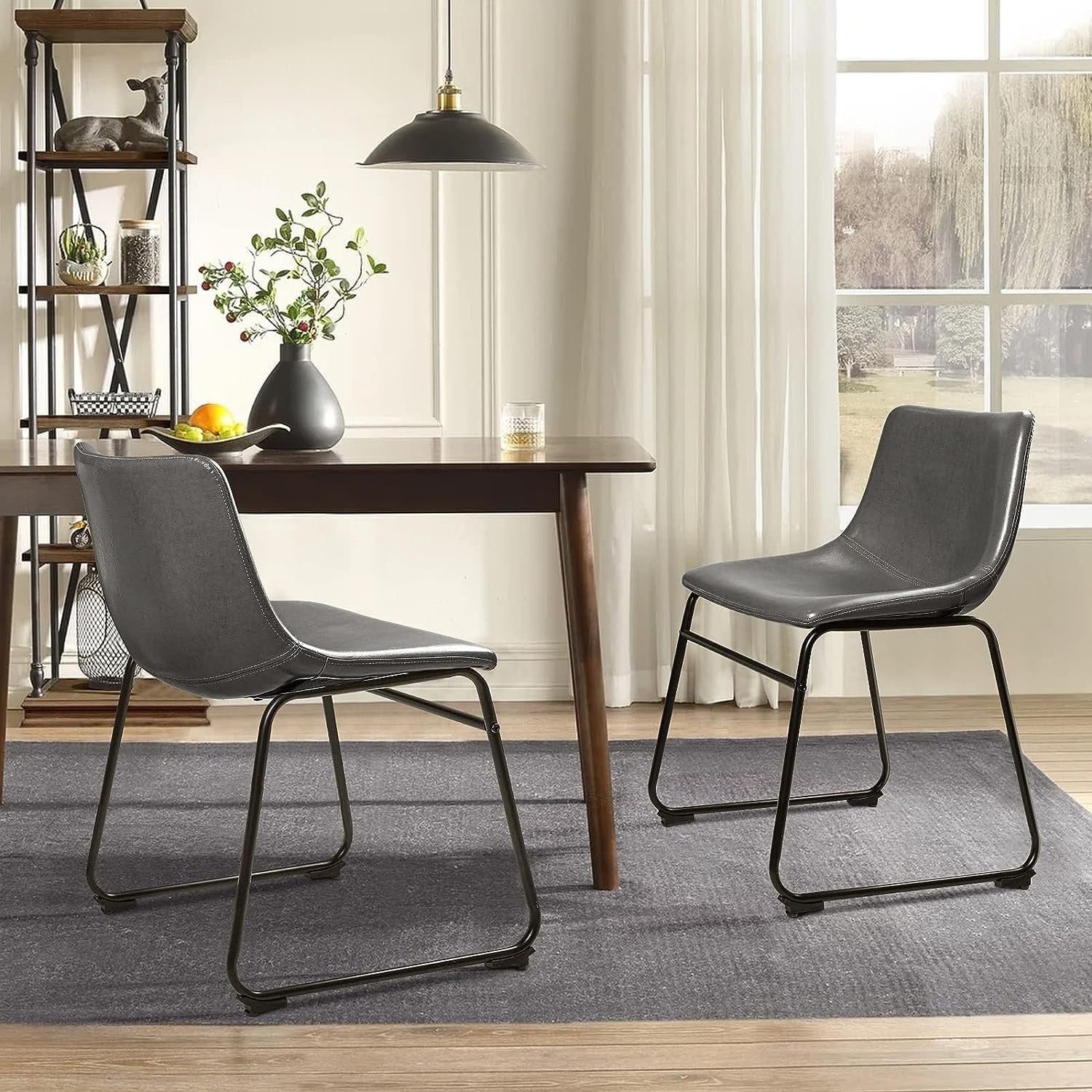 Bossin 18/26/30 inch Bar Stools,Counter Height Bar Stools with Back Modern PU Leather Stools Dining Chair with Footrest