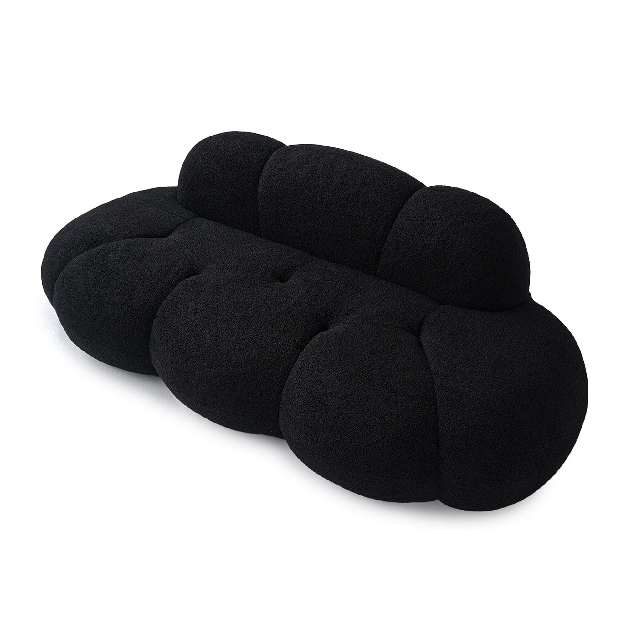 Boucle Upholstered Cloud Sofa Modern Frameless Floor Couch