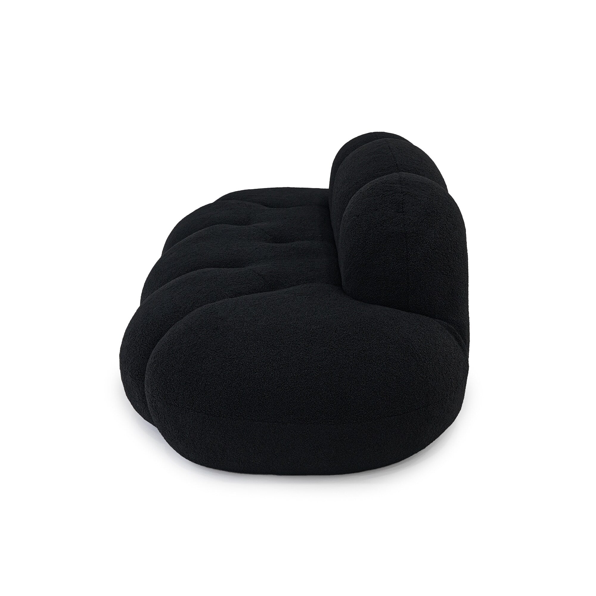 Boucle Upholstered Cloud Sofa Modern Frameless Floor Couch